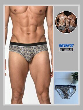 ST33LE - Low Rise Briefs - Ochre Medallion (M)